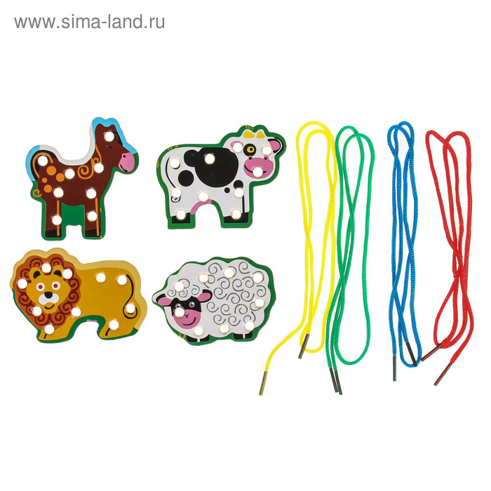 Шнуровка в коробке "Весёлые зверята", 4 шт.
Шнуровка в коробке "Весёлые зверята", 4 шт.