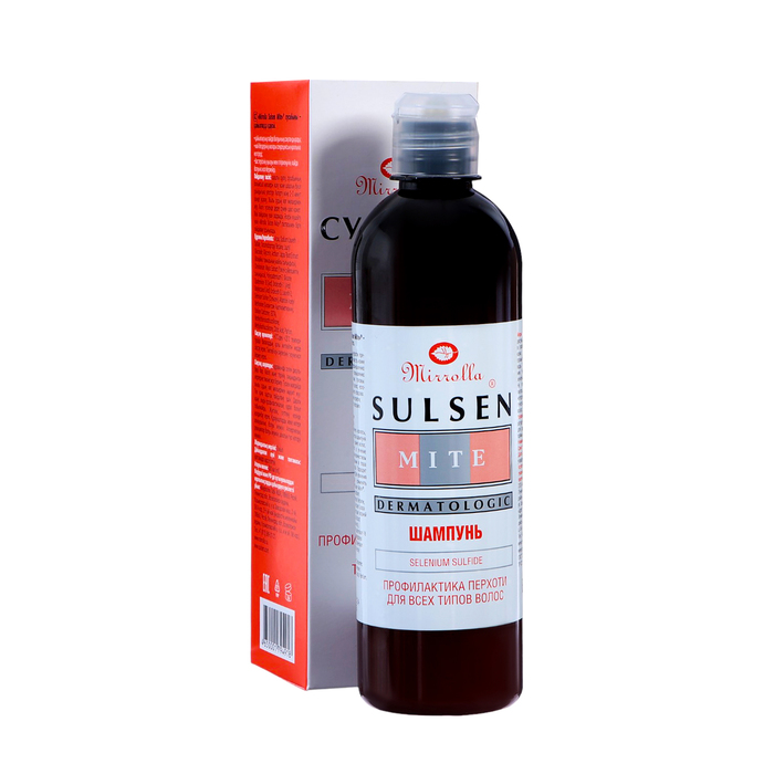 Шампунь Mirrolla "Сульсен Мите" 1%, 500 мл
Шампунь Mirrolla "Сульсен Мите" 1%, 500 мл