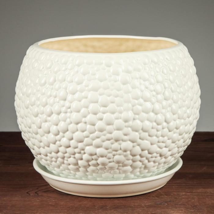 Горшок для цветов "Пузыри" пломбирный цвет, керамика, 9 л
Горшок для цветов "Пузыри" пломбирный цвет, керамика, 9 л