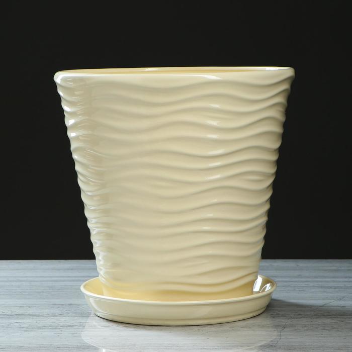 Горшок для цветов "Волна" бежевый, 13,5 л
Горшок для цветов "Волна" бежевый, 13,5 л