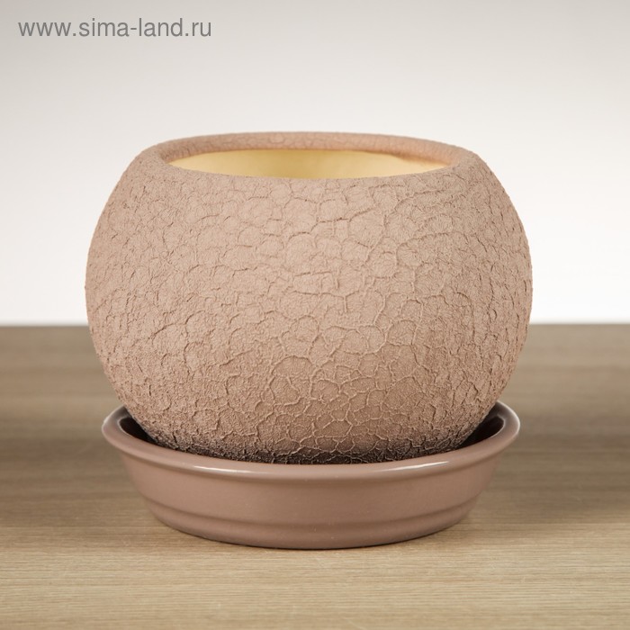 Горшок для цветов "Шар", шёлк, аметист, керамика, 0.4 л
Горшок для цветов "Шар", шёлк, аметист, керамика, 0.4 л