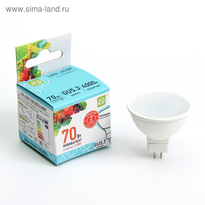 Лампа светодиодная ASD LED-JCDR-standard, GU5.3, 7.5 Вт, 230 В, 4000 К, 675 Лм
Лампа светодиодная ASD LED-JCDR-standard, GU5.3, 7.5 Вт, 230 В, 4000 К, 675 Лм