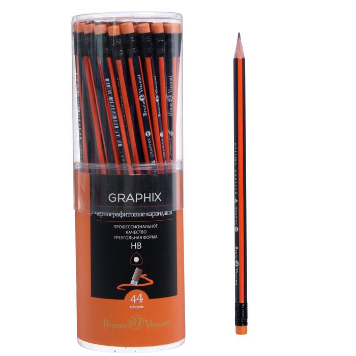 Карандаш чернографитный 2.0 мм Graphix, НВ, с ластиком
Карандаш чернографитный 2.0 мм Graphix, НВ, с ластиком
