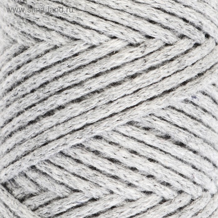 Шнур для вязания без сердечника 100% хлопок, ширина 2мм 100м/95гр (2203 св. серый) 
Шнур для вязания без сердечника 100% хлопок, ширина 2мм 100м/95гр (2203 св. серый)