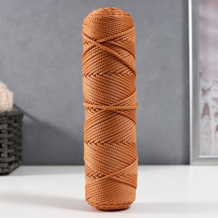 Шнур для вязания без сердечника 100% полиэфир, ширина 3мм 100м/210гр, (137 бежевый)
Шнур для вязания без сердечника 100% полиэфир, ширина 3мм 100м/210гр, (137 бежевый)