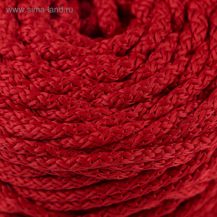 Шнур для вязания с сердечником 100% полиэфир, ширина 5 мм 100м/550гр (115 красный)
Шнур для вязания с сердечником 100% полиэфир, ширина 5 мм 100м/550гр (115 красный)