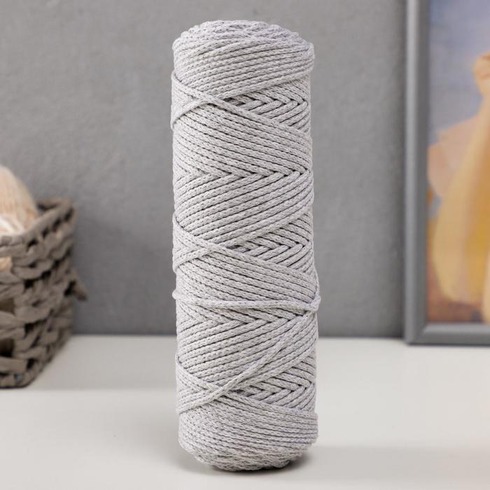 Шнур для вязания без сердечника 100% хлопок, ширина 3мм 100м/200гр (2203 св. серый)
Шнур для вязания без сердечника 100% хлопок, ширина 3мм 100м/200гр (2203 св. серый)
