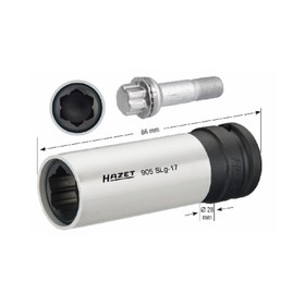 Головка торцевая HAZET 905SLG-17, ударная, специальный профиль 17 мм, для болтов Mercedes
Головка торцевая HAZET 905SLG-17, ударная, специальный профиль 17 мм, для болтов Mercedes