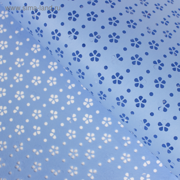 Фетр для декора и флористики, ламинированный, с перфорацией "Цветочки", синий, лист 1шт., 60 х 60 см 
Фетр для декора и флористики, ламинированный, с перфорацией "Цветочки", синий, лист 1шт., 60 х 60 см