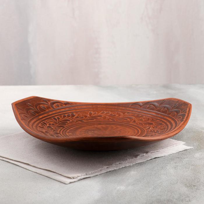 Блюдо "Альтанка", глубокое, треугольное, декор, красная глина, 29 см, микс
Блюдо "Альтанка", глубокое, треугольное, декор, красная глина, 29 см, микс