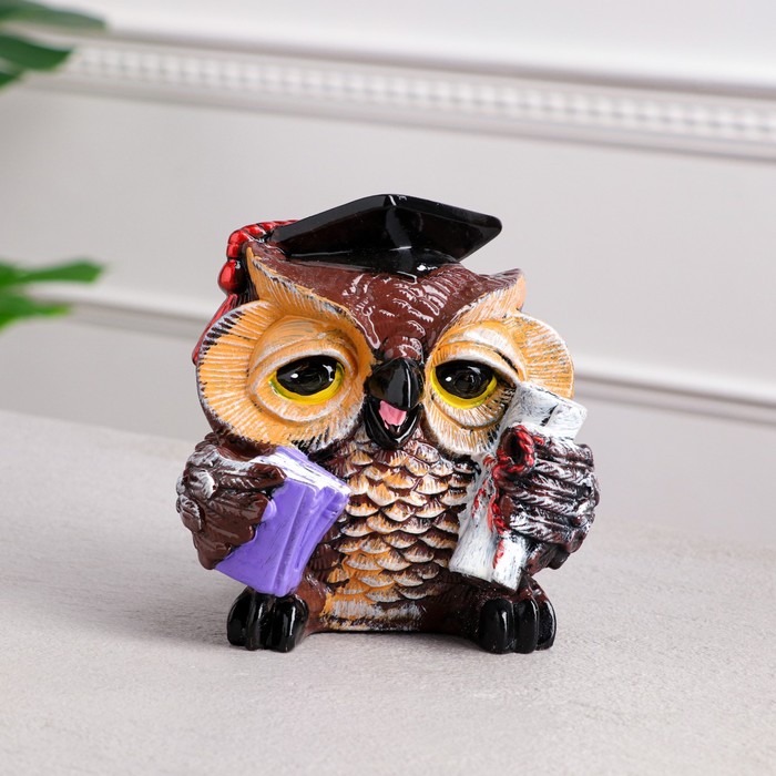 Копилка "Сова академик", разноцветная, покрытие лак, гипс, 18 см, микс
Копилка "Сова академик", разноцветная, покрытие лак, гипс, 18 см, микс