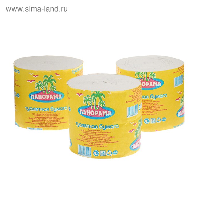 Туалетная бумага «Панорама», 1 слой
Туалетная бумага «Панорама», 1 слой