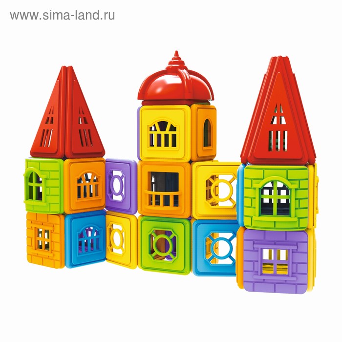 фото Конструктор магнитный «замок», 160 деталей