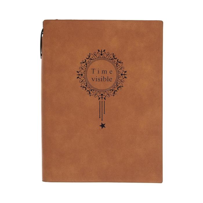 Ежедневник недатированный формат А5, 100 листов в линейку, обложка ЛАЙТ КОРИЧНЕВАЯ, с отделением для ручки
Ежедневник недатированный формат А5, 100 листов в линейку, обложка ЛАЙТ КОРИЧНЕВАЯ, с отделением для ручки