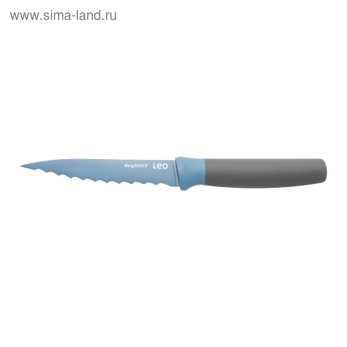 фото Нож универсальный зазубренный leo, синий, 11,5 см berghoff