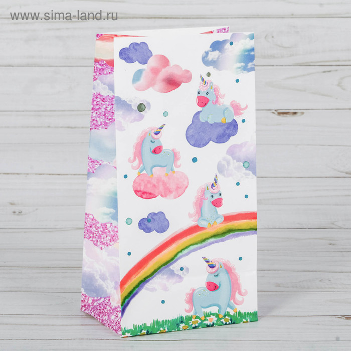 Пакет подарочный без ручек «Розовые пони», 10 × 19,3 × 7 см
Пакет подарочный без ручек «Розовые пони», 10 × 19,3 × 7 см