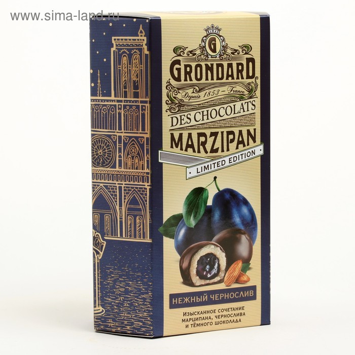 Конфеты марципановые «Нежный чернослив», 140 г
Конфеты марципановые «Нежный чернослив», 140 г