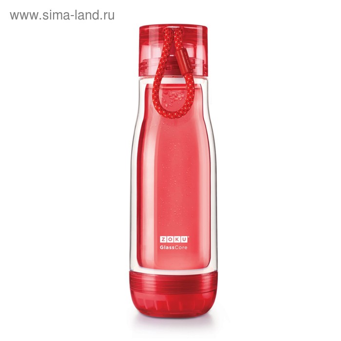 фото Бутылка zoku, красная, 475 мл