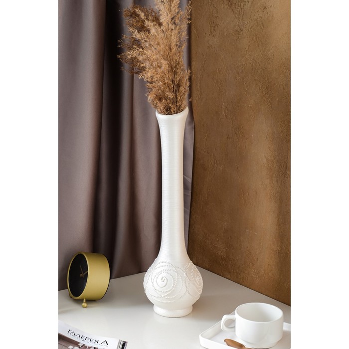Ваза напольная "Колба", ажур, керамика, 48 см 
Ваза напольная "Колба", ажур, керамика, 48 см