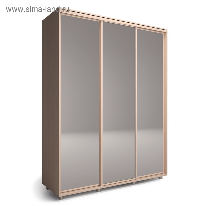 Шкаф-купе Удачный 3 зеркала 2070х600х2300 Венге Светлый
Шкаф-купе Удачный 3 зеркала 2070х600х2300 Венге Светлый