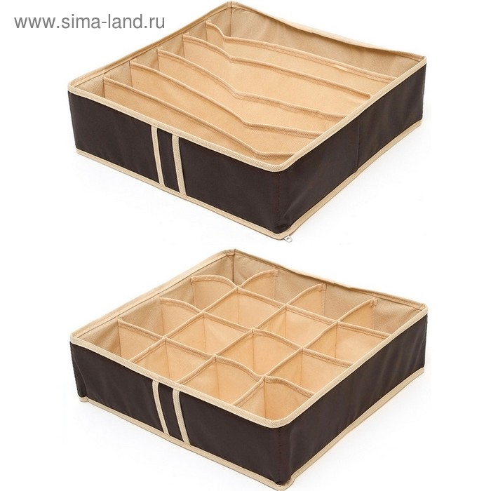 Комплект из 2-х органайзеров для нижнего белья Costa-Rica
Комплект из 2-х органайзеров для нижнего белья Costa-Rica