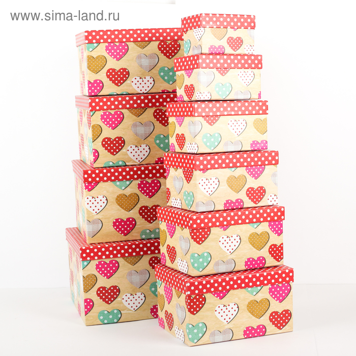 Набор коробок 10 в 1, 30,5 х 25,5 х 16,5 - 12,5 х 7,5 х 7,5 см
Набор коробок 10 в 1, 30,5 х 25,5 х 16,5 - 12,5 х 7,5 х 7,5 см