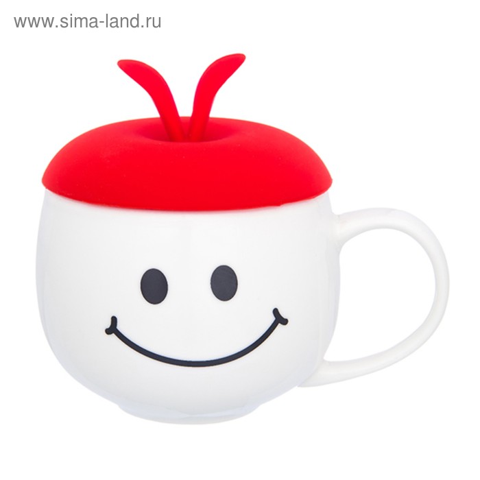 Кружка «Утренняя улыбка», с красной силиконовой крышкой, объём 330 мл
Кружка «Утренняя улыбка», с красной силиконовой крышкой, объём 330 мл