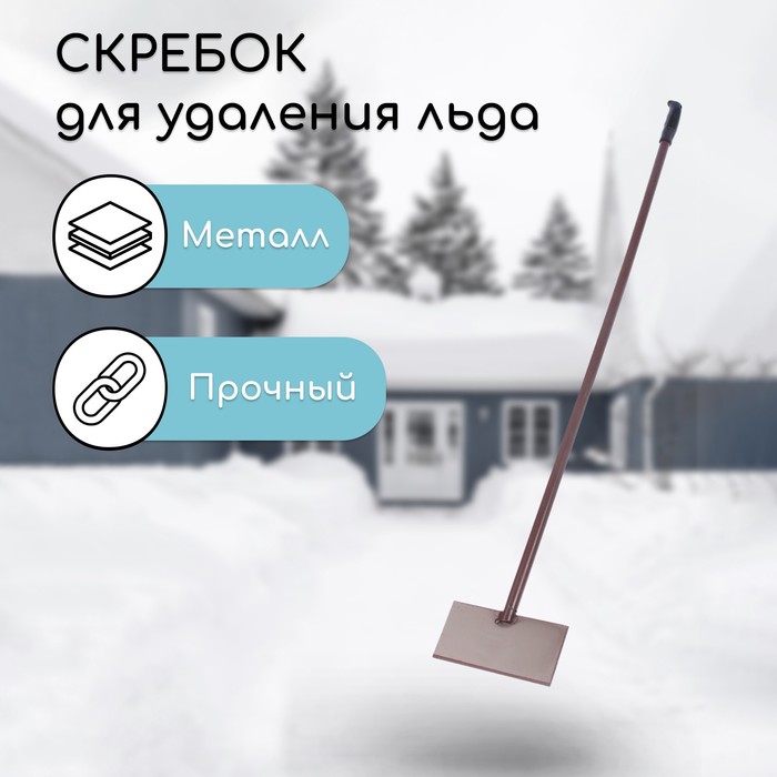 Скребок «Антарктика», 200 × 100 × 4 мм, с металлическим черенком, с пластиковой ручкой
Скребок «Антарктика», 200 × 100 × 4 мм, с металлическим черенком, с пластиковой ручкой