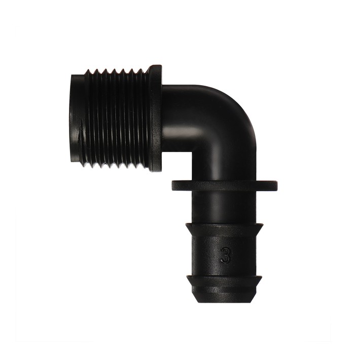 Соединитель угловой, L-образный, наружная резьба 1/2" (12 мм), для шланга 1/2" (12 мм), пластик
Соединитель угловой, L-образный, наружная резьба 1/2" (12 мм), для шланга 1/2" (12 мм), пластик