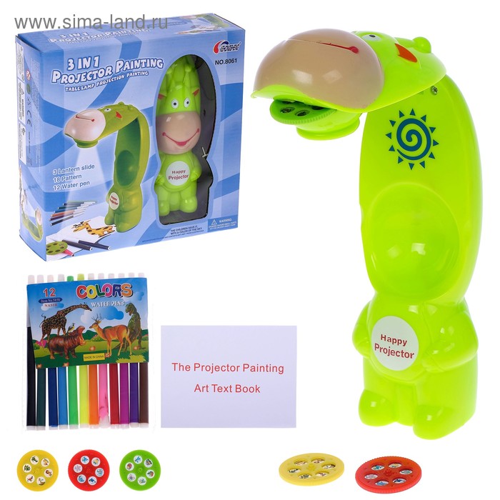 Проектор-лампочка «Жирафик» 2 в 1, на батарейках
Проектор-лампочка «Жирафик» 2 в 1, на батарейках