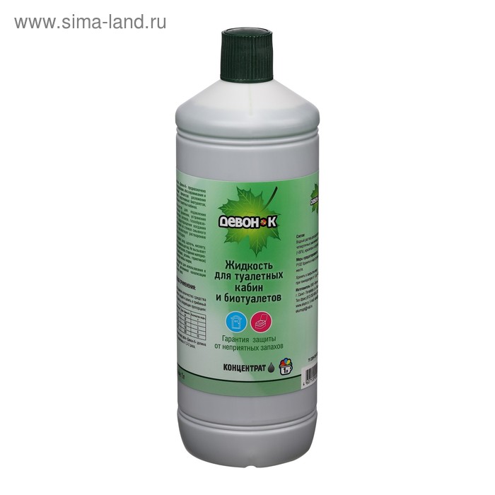 Жидкость для биотуалета нижнего бака, 1 л, «Девон-К», концентрат
Жидкость для биотуалета нижнего бака, 1 л, «Девон-К», концентрат