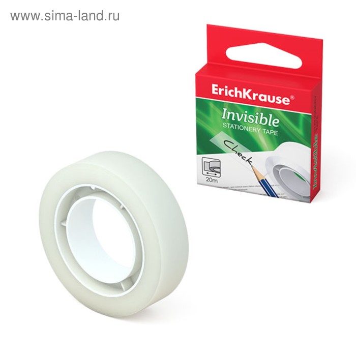 Клейкая лента канцелярская, 12 мм х 20 метра, ErichKrause Invisible, матовая, незаметная, в коробке, с европодвесом
Клейкая лента канцелярская, 12 мм х 20 метра, ErichKrause Invisible, матовая, незаметная, в коробке, с европодвесом