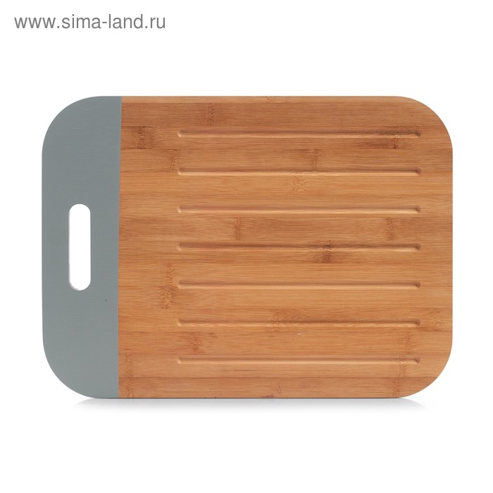 Доска разделочная, размер 38х28х1,5 см, бамбук, серый
Доска разделочная, размер 38х28х1,5 см, бамбук, серый