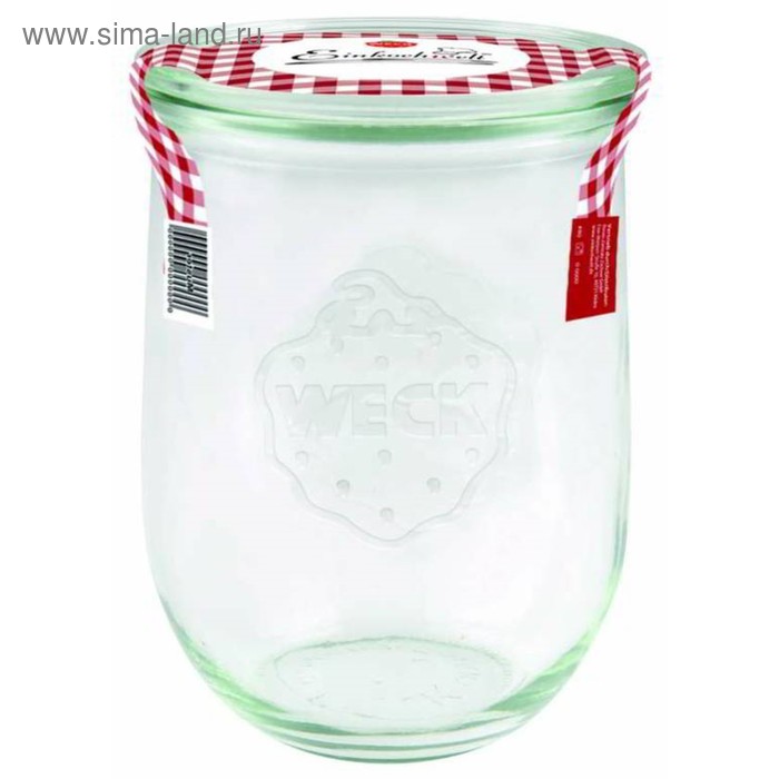 Банка Weck, с крышкой, объём 1 л
Банка Weck, с крышкой, объём 1 л