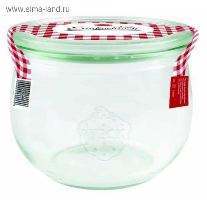 Банка Weck, с крышкой, объём 580 мл
Банка Weck, с крышкой, объём 580 мл