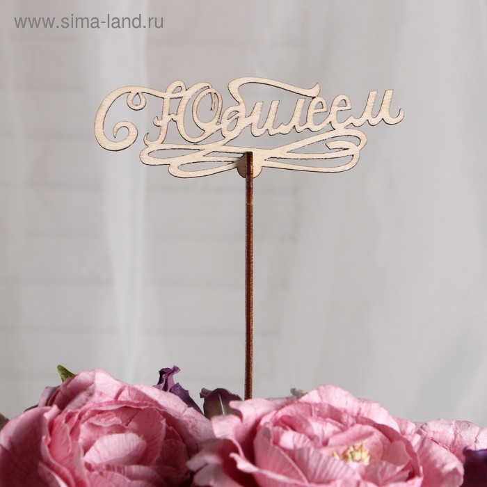 Топпер «С Юбилеем», 12x4 см
Топпер «С Юбилеем», 12x4 см