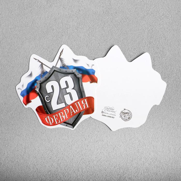Открытка поздравительная "С 23 Февраля", 9 х 8 см
Открытка поздравительная "С 23 Февраля", 9 х 8 см
