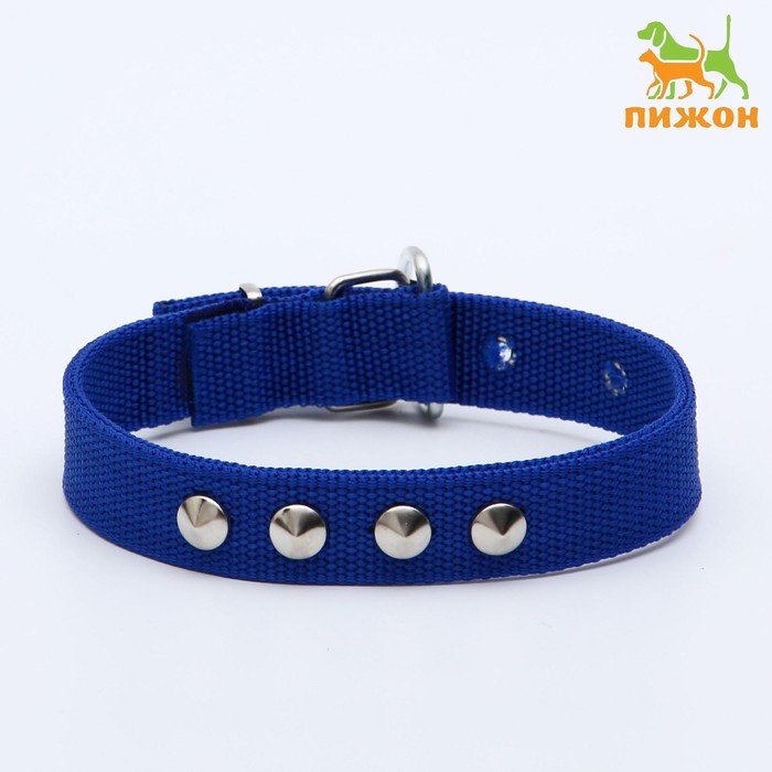 Ошейник клепаный, 45 х 2,5 см, ОШ 32-40 см, полиэстер, синий
Ошейник клепаный, 45 х 2,5 см, ОШ 32-40 см, полиэстер, синий