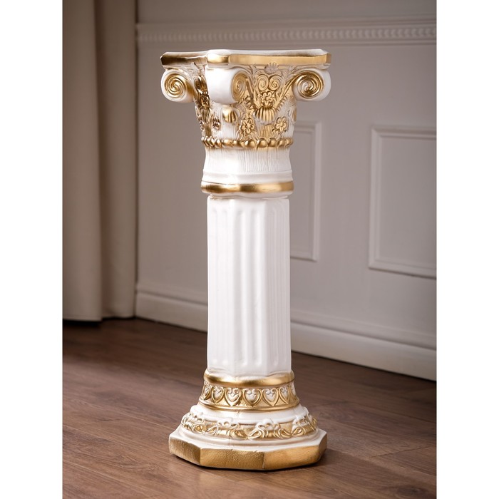 Колонна "Акрополь", бело-золотистая, гипс, 75 см
Колонна "Акрополь", бело-золотистая, гипс, 75 см