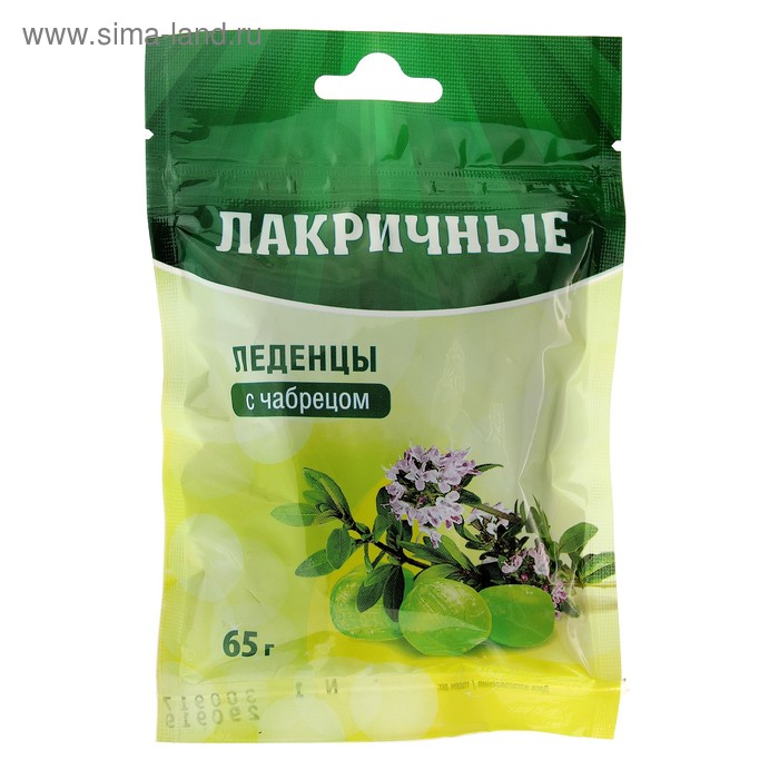 Леденцы лакричные «Чабрец» от кашля
Леденцы лакричные «Чабрец» от кашля