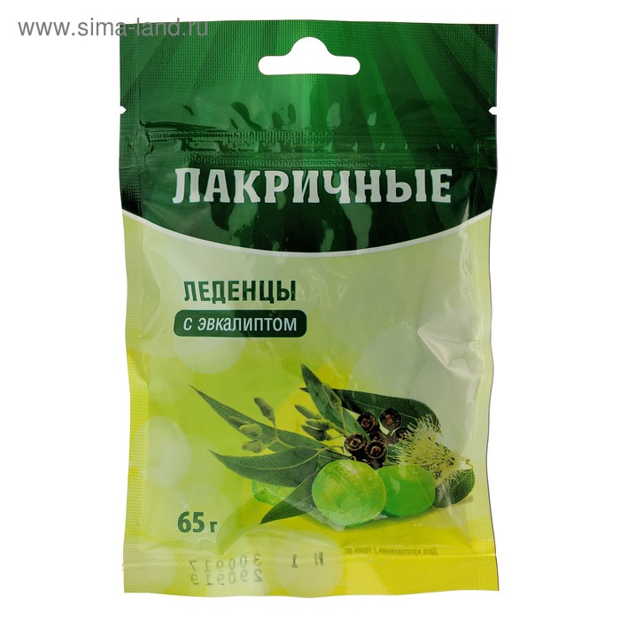 Леденцы лакричные «Эвкалипт» от кашля, 20 штук по 3,25 г
Леденцы лакричные «Эвкалипт» от кашля, 20 штук по 3,25 г