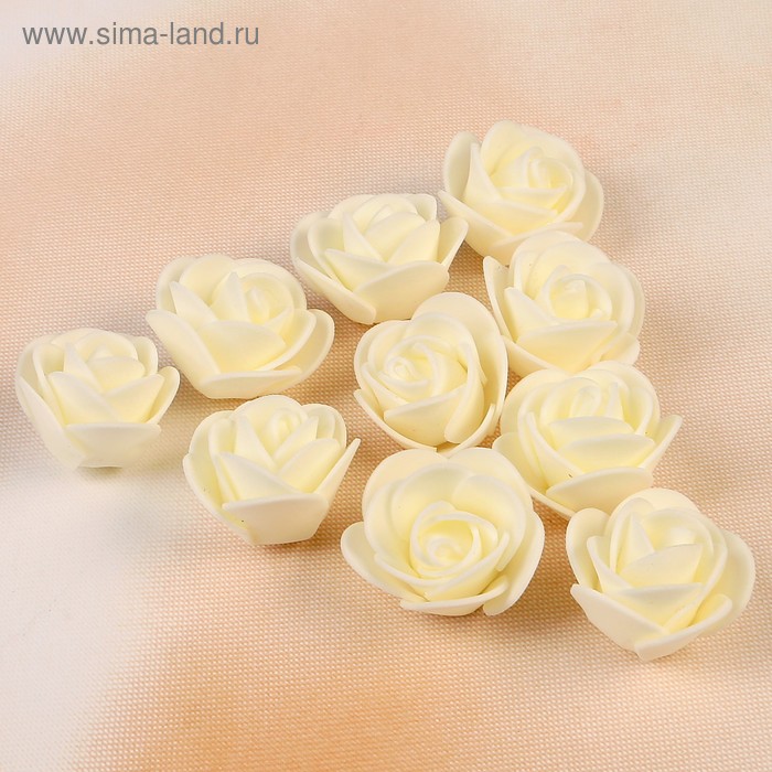 Набор цветов для декора из фоамирана, D=3 см, 10 шт, бежевый
Набор цветов для декора из фоамирана, D=3 см, 10 шт, бежевый