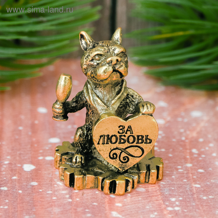 Фигурка "Собака с сердцем" 3,5 х 3 см
Фигурка "Собака с сердцем" 3,5 х 3 см