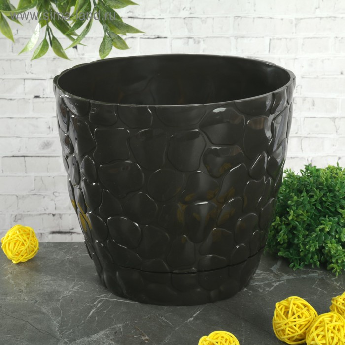 Горшок с поддоном «Камни», 2,6 л, цвет коричневый
Горшок с поддоном «Камни», 2,6 л, цвет коричневый