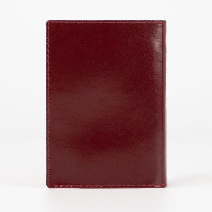 фото Обложка для паспорта, цвет бордовый rst