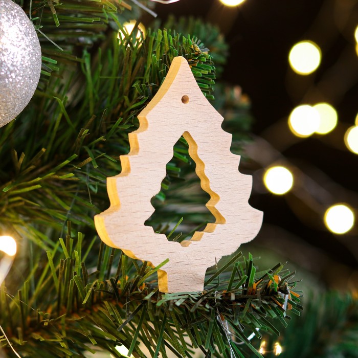 Новогодняя фигурка "Ёлка", 7 х 8 х 0.5 см, массив бука
Новогодняя фигурка "Ёлка", 7 х 8 х 0.5 см, массив бука