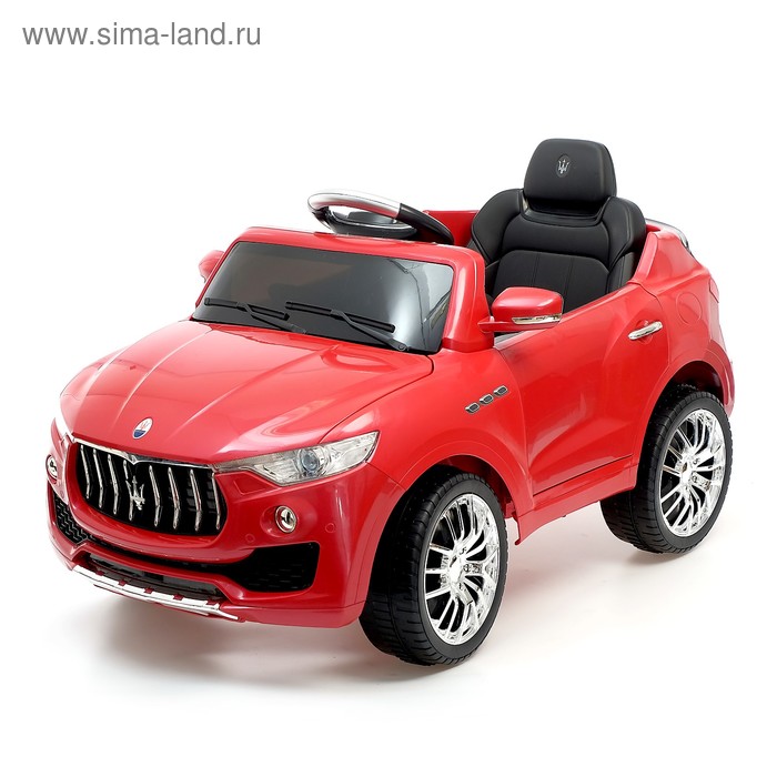 Электромобиль MASERATI LEVANTE, с радиоуправлением, свет и звук, цвет красный
Электромобиль MASERATI LEVANTE, с радиоуправлением, свет и звук, цвет красный