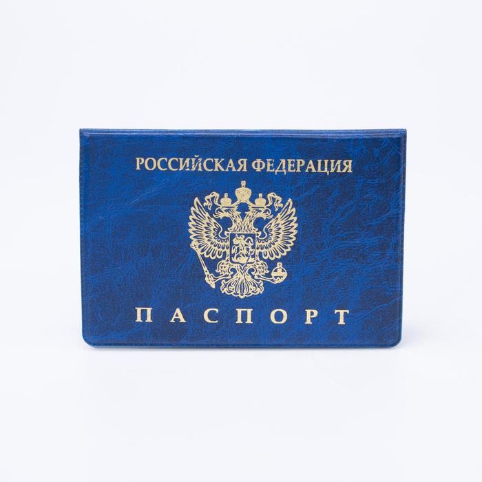 Обложка для паспорта, цвет синий
Обложка для паспорта, цвет синий