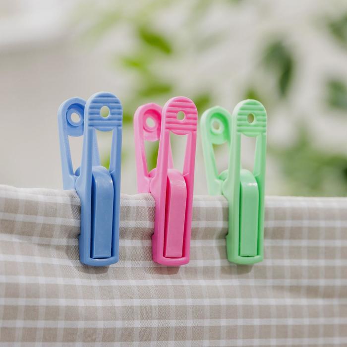 Набор прищепок бельевых, 5 см, 20 шт, цвет МИКС
Набор прищепок бельевых, 5 см, 20 шт, цвет МИКС