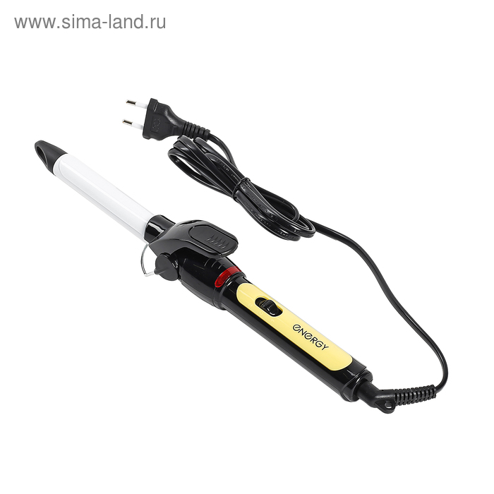 Плойка ENERGY EN-868, 18 Вт, керамическое покрытие, d=19 мм, 220°С, черно-желтая 
Плойка ENERGY EN-868, 18 Вт, керамическое покрытие, d=19 мм, 220°С, черно-желтая